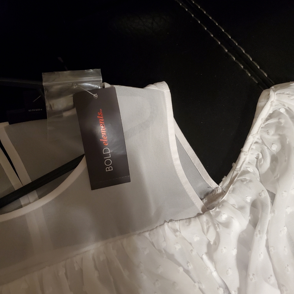 White Cold Shoulder Blouse